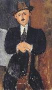 Amedeo Modigliani Seated Man with a Cane (mk39) china oil painting artist